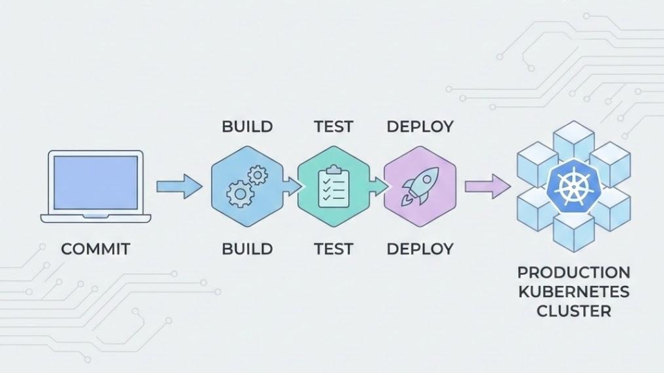 Conceptual represenation of CICD pipeline